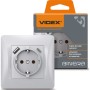 Розетка Videx VF-BNSK1GUC-SS