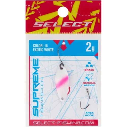 Блешня Select Supreme 2.0g 27mm 18 Exotic White (1870.80.48)