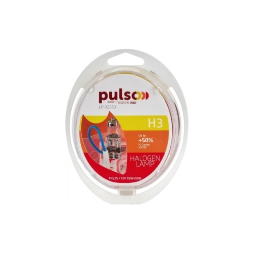 Автолампа PULSO H3/PK22S 12v55w+50 X-treme Vision/plastic box (LP-32553)