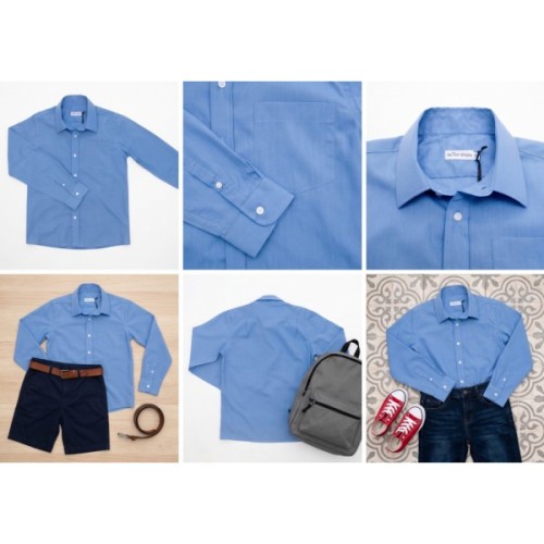 Сорочка дитяча Silver Spoon с длинным рукавом (SS14B-1402-80-A-146B-darkblue)