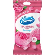 Вологі серветки Smile Daily Троянда 15 шт. (4820048482219)