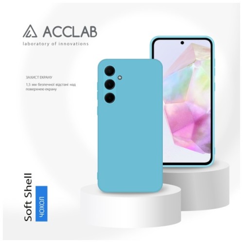 Чохол до мобільного телефона ACCLAB Silicone Case Samsung Galaxy A35 Light Blue (1283126601880)