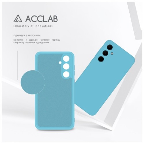 Чохол до мобільного телефона ACCLAB Silicone Case Samsung Galaxy A35 Light Blue (1283126601880)