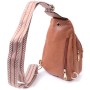 Сумка Vintage Жіноча через плече з отвором для навушників з екошкіри Руда (22789)
