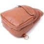 Сумка Vintage Жіноча через плече з отвором для навушників з екошкіри Руда (22789)