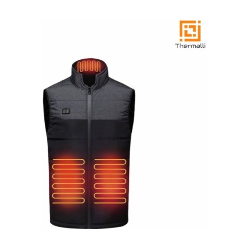 Жилет з підігрівом Thermalli Chatel чорний/сірий S (10100505-01S)