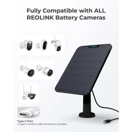 Сонячна панель Reolink Solar Panel 2 Black