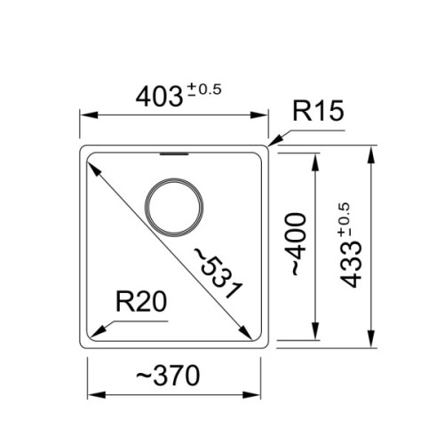 Мийка кухонна Franke 125.0699.225