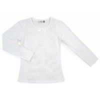 Кофта дитяча Matilda з мереживом (10498-164G-white)