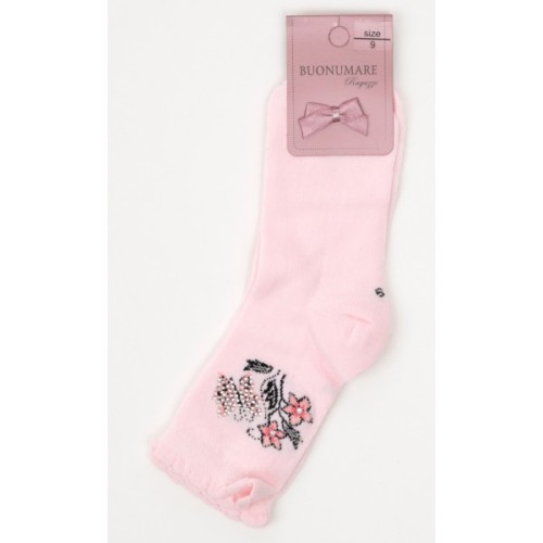 Шкарпетки дитячі BNM з квіточками (M0C0102-0812-7G-pink)