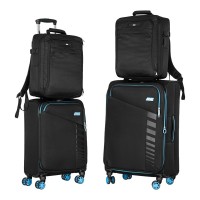 Набір валіз 2E Trek (M+S), чорні (2E-SPE-TREK-SET4-BK)