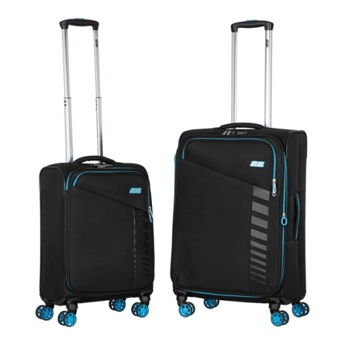 Набір валіз 2E Trek (M+S), чорні (2E-SPE-TREK-SET4-BK)