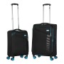 Набір валіз 2E Trek (M+S), чорні (2E-SPE-TREK-SET4-BK)