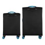 Набір валіз 2E Trek (M+S), чорні (2E-SPE-TREK-SET4-BK)