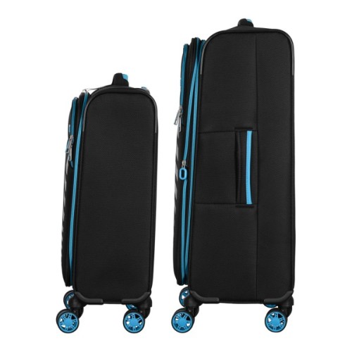 Набір валіз 2E Trek (M+S), чорні (2E-SPE-TREK-SET4-BK)