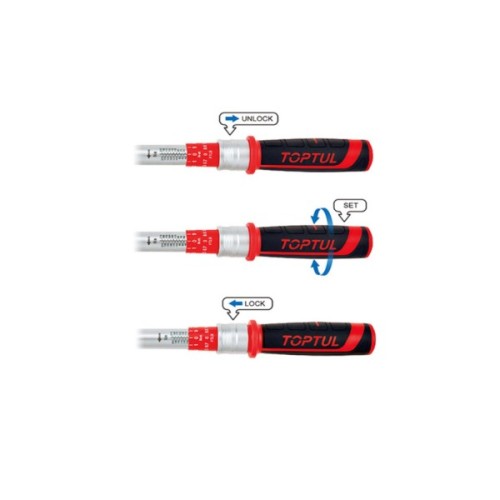 Ключ Toptul динамометричний 3/4"x955мм 100-600Nm (ANBV2460)