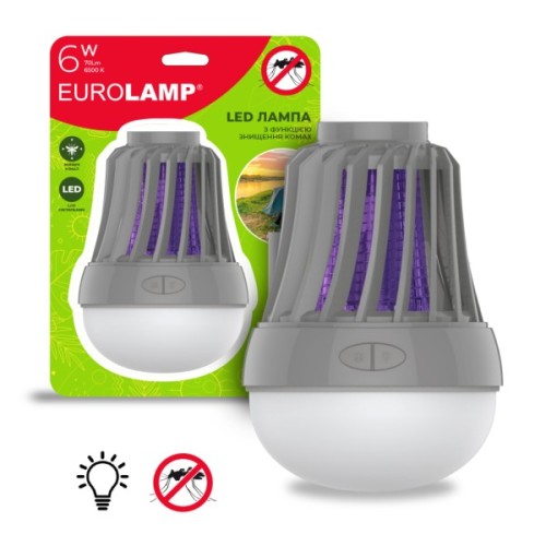 Інсектицидна лампа Eurolamp 6W IPX4 3хААА (MK-6W(LAMP)) (4262380660205)