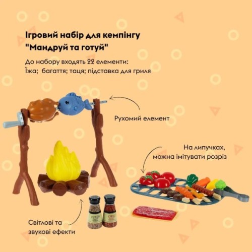 Ігровий набір Otamanko для кемпінгу Мандруй та готуй (CA001)