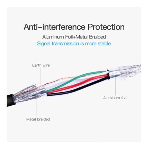 Кабель для принтера USB 2.0 AM/BM 2.0m black Vention (VAS-A16-B200)
