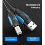 Кабель для принтера USB 2.0 AM/BM 2.0m black Vention (VAS-A16-B200)