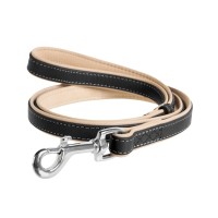 Повідець для собак WAUDOG Soft M-XXL Ш 25 мм Д 122 см чорний (7258)