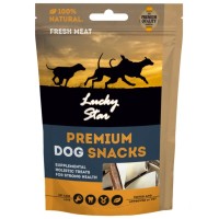 Ласощі для собак Lucky Star Сендвіч кручений з м'ясом курки маленький 9.5 см 85 г (4820111434237)