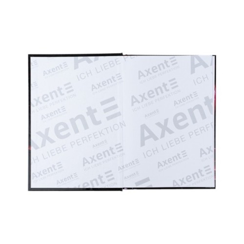 Книга записна Axent Maroon fleur А5, 96 аркушів, клітинка, тверда обкладинка (8459-1-A)