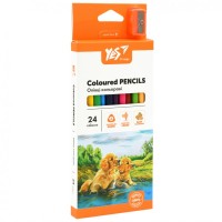 Олівці кольорові Yes Orange Line 24 кольорів з точилкою (290754)