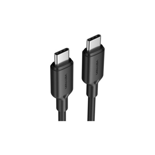 Дата кабель USB-C to USB-C 2.0m 5A aluminum black Vention (TRIBH)