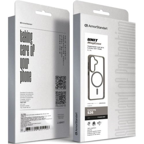 Чохол до мобільного телефона Armorstandart Unit MagCase Samsung S26 5G Titanium Grey (ARM89434)