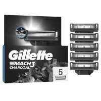 Змінні касети Gillette Mach3 Charcoal Деревне вугілля 5 шт. (8700216062770)