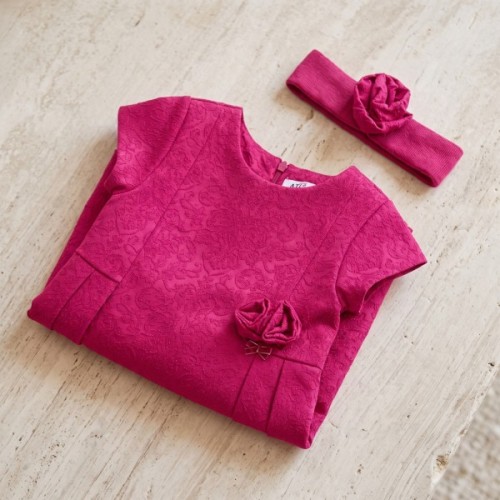 Плаття дитяче Aziz з квіточкою (52157-92G-fuchsia)