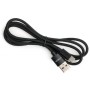 Дата кабель USB 2.0 AM to USB-C 1.0m nylon black Vinga (VCPDCTCNB1BK)