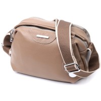 Сумка Vintage З натуральної шкіри Бежева (22594)