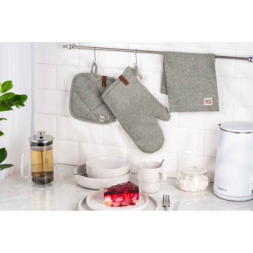 Кухонна прихватка Ardesto Oliver зелений 20х20см, 100% бавовна (ART04OG)