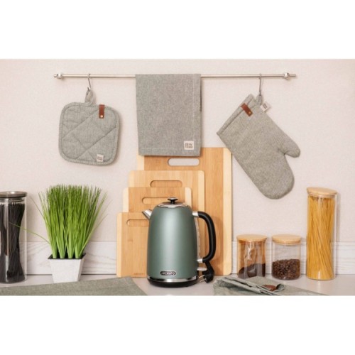 Кухонна прихватка Ardesto Oliver зелений 20х20см, 100% бавовна (ART04OG)