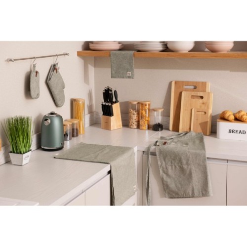 Кухонна прихватка Ardesto Oliver зелений 20х20см, 100% бавовна (ART04OG)