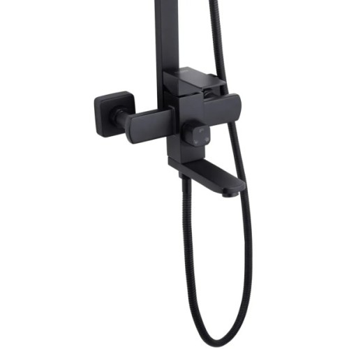 Душовий гарнітур Kroner Edelstahl Kubus-SCH063 + змішувач Edelstahl Kubus-SCH010 + змішувач Edelstahl Kubus-SCH052 (CVS30184)