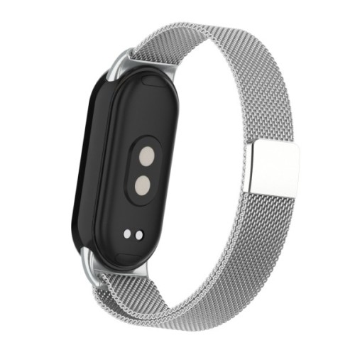 Ремінець до фітнес браслета Armorstandart Milanese Magnetic для Xiaomi Smart Band 10/9/8 Silver (ARM86892)