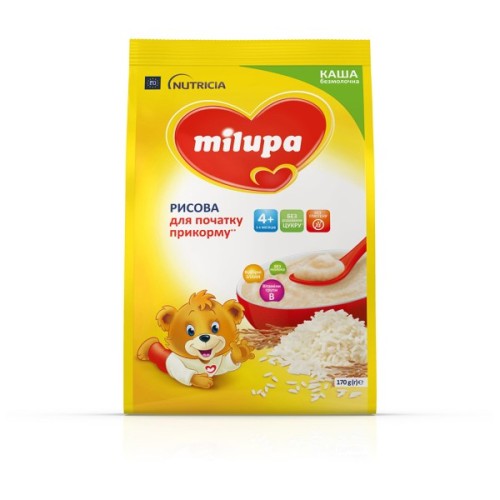 Дитяча каша Milupa Рисова безмолочна 170 г (5900852930058)