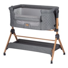 Ліжечко FreeON приліжкове та стільчик для дитини Nest & Feed 2 в 1, grey (84959)