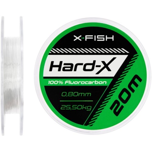 Флюорокарбон X-Fish Hard-X 20m (clear) 0.80mm 25.50kg (1917.03.95)