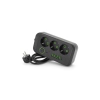 Мережевий фільтр живлення Voltronic F09U, 3 роз EU, 4USB Black (F09U-Black)