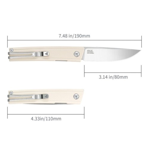 Ніж SRM Gent, White G10, Satin (401LC-GT)