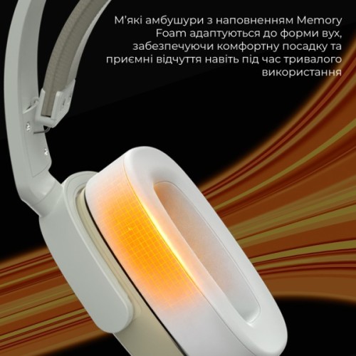 Навушники Ajazz AHM09 MAX 3-Mode Gray/White (AHM09-MAX-GW)