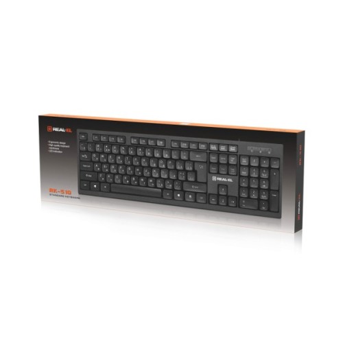 Клавіатура REAL-EL RK-510 USB Black (EL123100053)