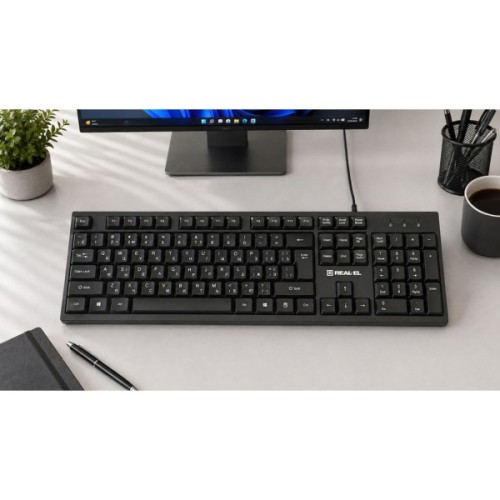 Клавіатура REAL-EL RK-510 USB Black (EL123100053)