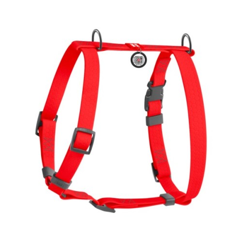 Шлея для собак WAUDOG Waterproof анатомічна Н-подібна S червона (32943)