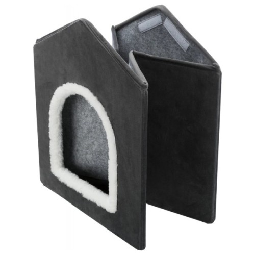 Будиночок для тварин Trixie Лівія 38х41х44 см темно-сірий (4057589379115)