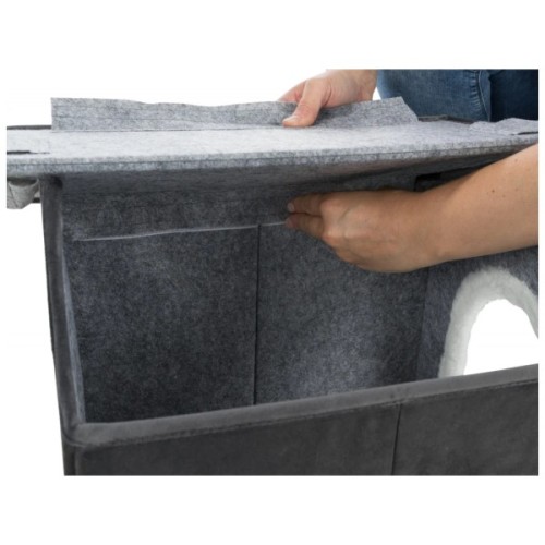 Будиночок для тварин Trixie Лівія 38х41х44 см темно-сірий (4057589379115)